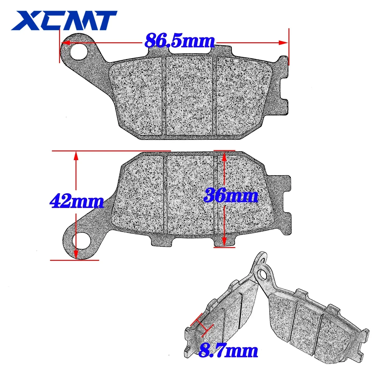 Pastiglie freno anteriori e posteriori per Honda CBR600 F4 F4i CBR929 CBR954 CBR900RR VTR1000 SP1 CB1300 - immagine 6