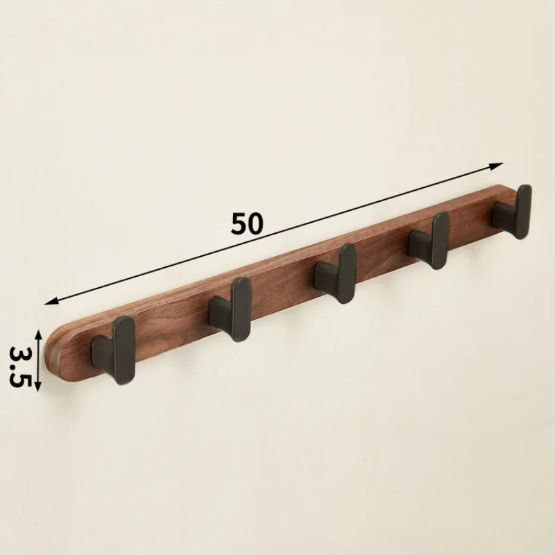 Light Luxury Solid Wood Wall Hanging, Living Room, Bedroom, Bag, Coat, Towel Hooks, No Punch 6
