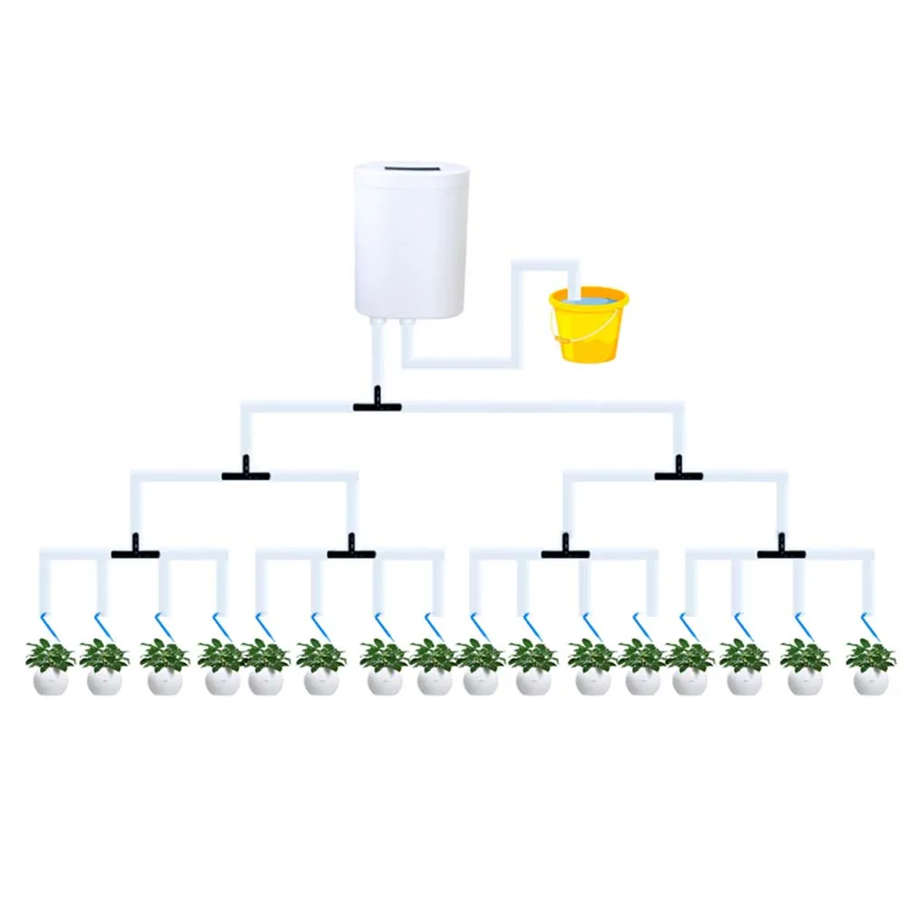 2/4/8/12/16 Pumps Self-Watering Kits Automatic Timer Waterers Drip Irrigation Indoor Plant Watering Device Home Garden Gadgets 