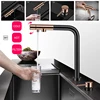 Nanometer Black Hidden kitchen Sink SUS 304 Stainless Steel 4mm Thickness Flip Cover Hidden Handmade kitchen Sinks 5