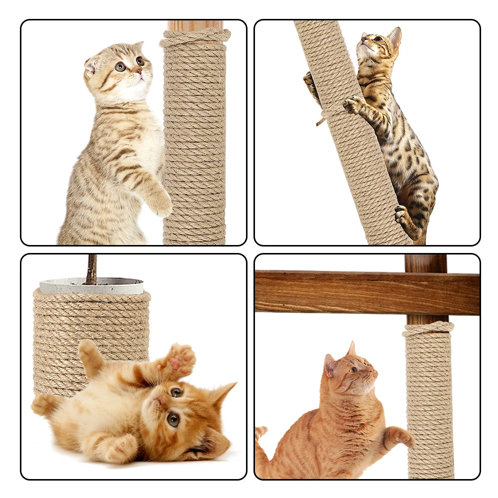 Replacement Rope Natural Sisal Rope Twine Cat Sharpen Claw Cat Climbing Frame Desk Legs Binding DIY Scratching Post Toy