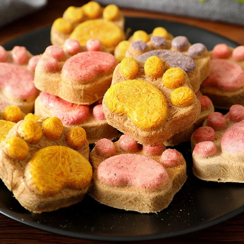 Cat and Dog Freeze Dried Snacks 10/20/50Pcs Pet Nutritional Snacks for Cats Freeze-Dried Cat Claw Biscuits Dog Snacks Pet Training Reward for Cat Dogs