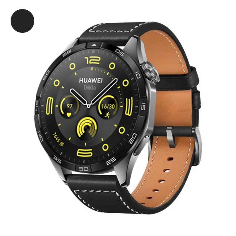 Premium Leather Soft Replacement Wristband, 20mm/22mm, Universal Fit