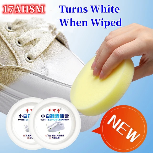 260g White Shoes Cleaning Stain Whitening Cleaner Dirt Cream For Shoe Brush  Reusable Shoes Sneakers Cleaning With Wipe Sponge - AliExpress