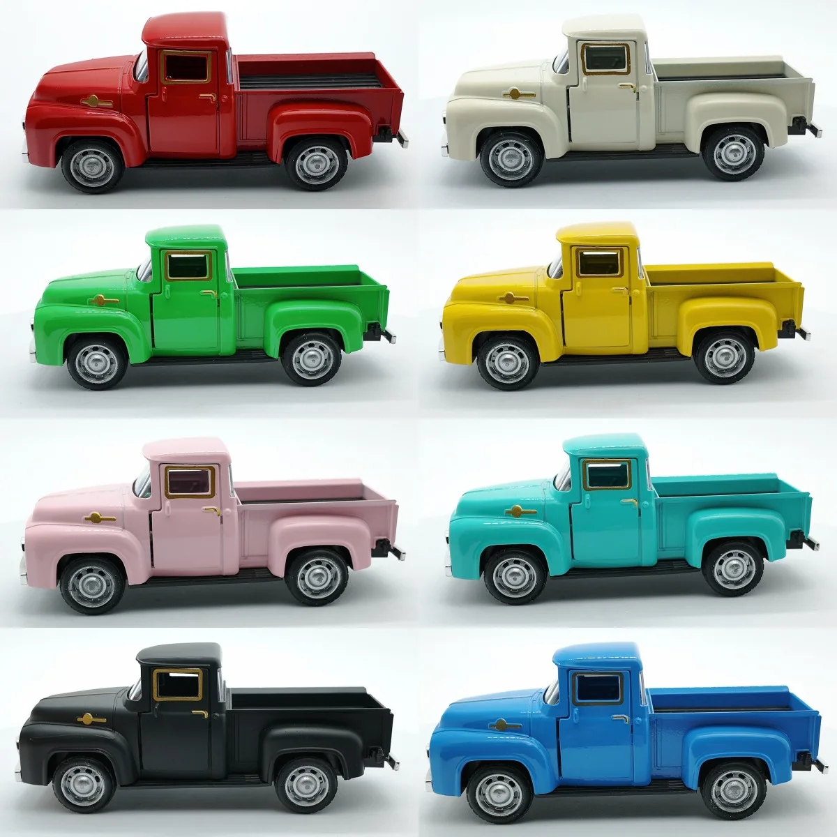 1:43 diecast pickup truck model pull-back action