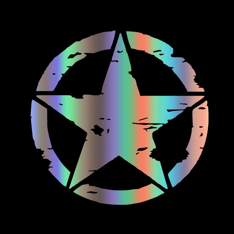 Fashion Graphic Five-pointed Star Car Sticker Body Bumper