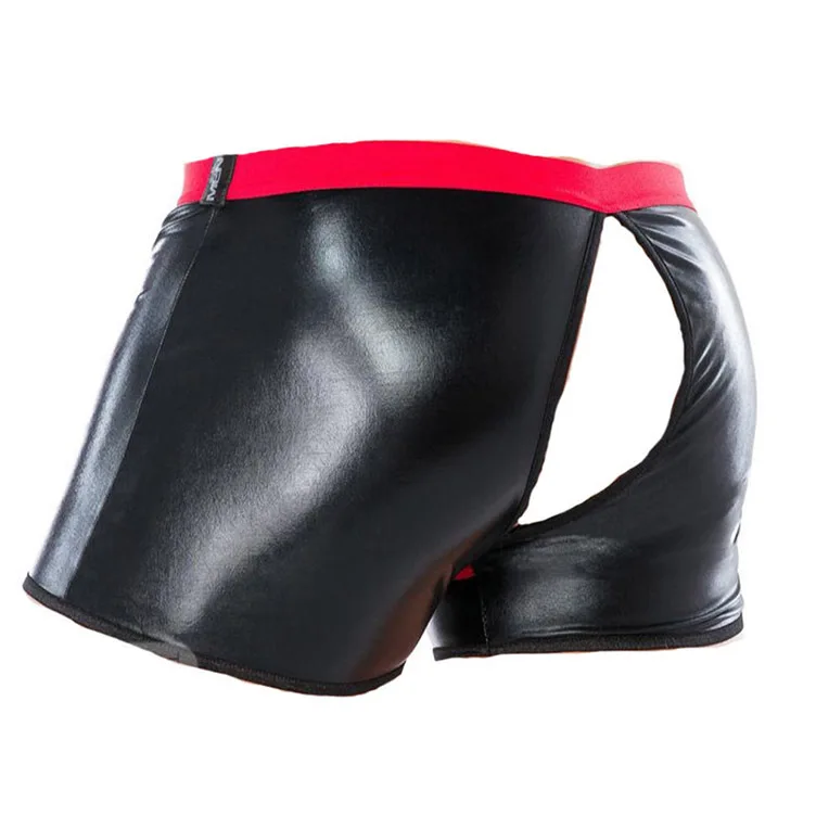 Men Boxer Shorts Removable Open Fashion Gay Male Erotic Pants
