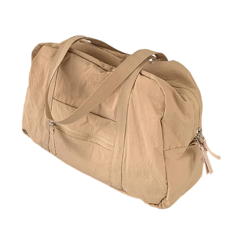

2023 Shoulder Bag Versatile Travel Bag Fashion Handbag Nylon Bag Large Capacity Solid Color Tote for Girl Women Student E74B