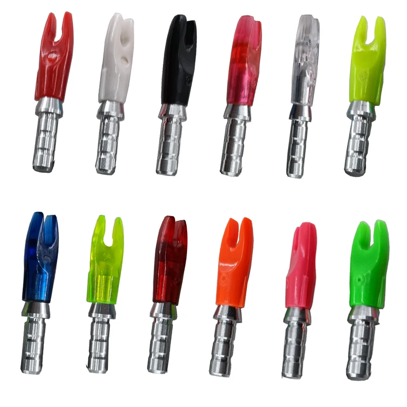 

20Pcs Archery Arrow Pin Nock Aluminum Pins+Arrow Nock For ID4.2mm Carbon Arrow Shaft DIY Archery Accessories