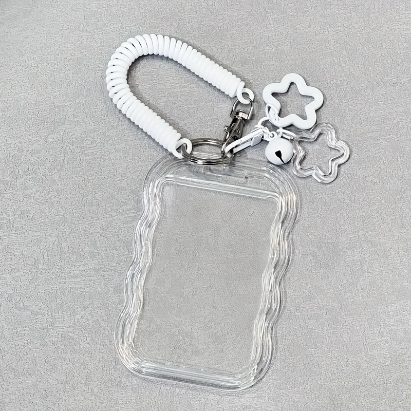 Retractable ID Holder with Keychain & Wrist Strap - Secure & Stylish Card Accessory