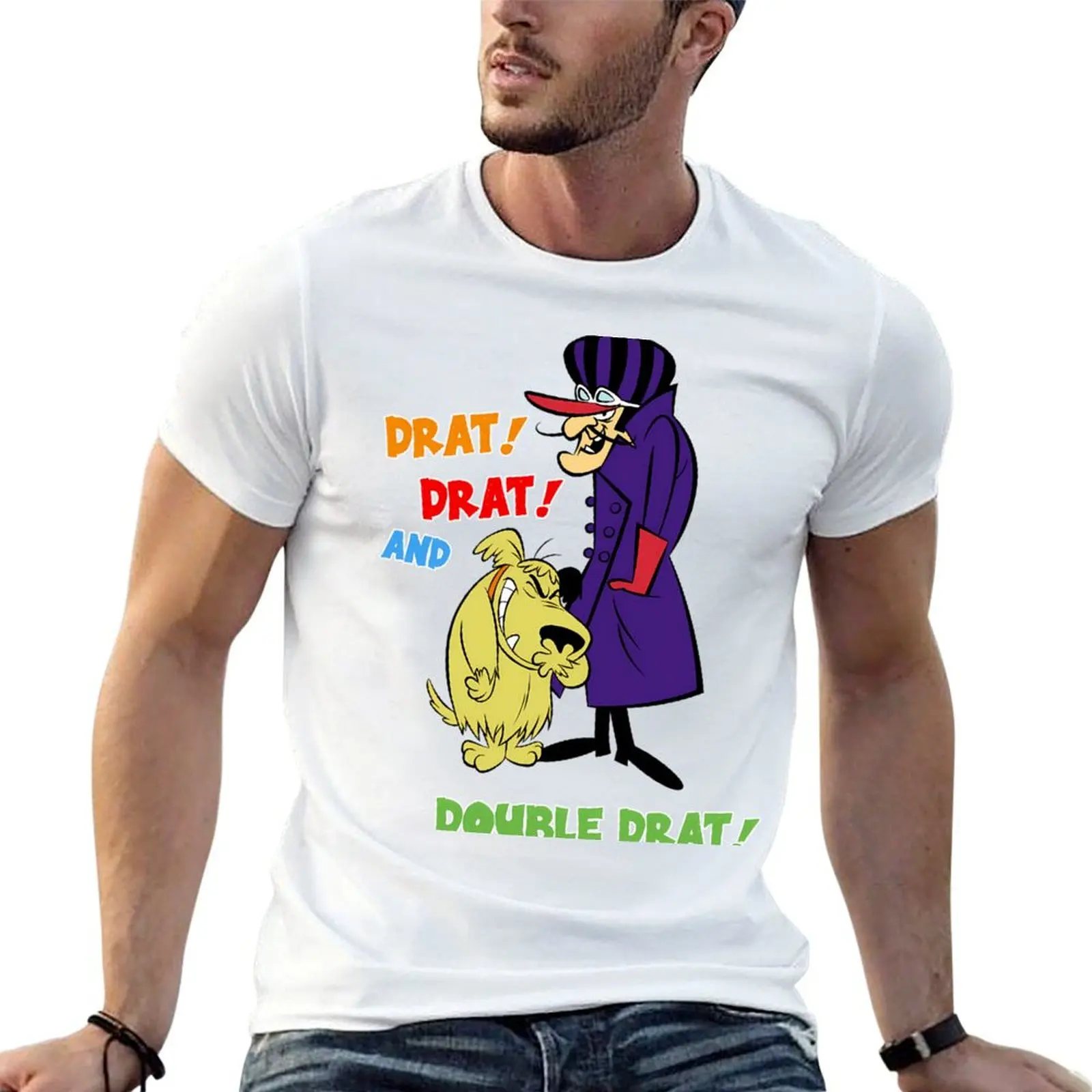 

Vintage Cartoon - Vintage Movie T-shirt Short sleeve tee plus size tops Men's t-shirts