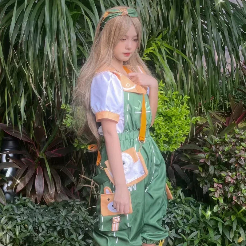 

High quality new products Cosplay Costume Little Girl Green Suit for Adult Clothing Halloween Party Gift