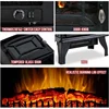 FDW Electric Fireplace Heater 20" Freestanding Fireplace Stove Portable Space Heater with Thermostat Realistic Log Flame Effect 5