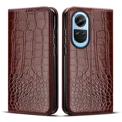 Elegant Leather Flip Stand Phone Case with Card Holder - OPPO Reno10 Pro 5G (Brown)
