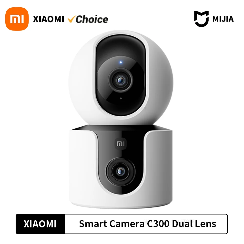 Xiaomi C300 Smart Camera Dual Lens PTZ 360° AI Detection Million
