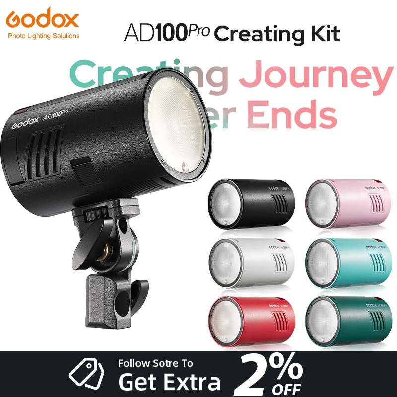 갓옥스 AD100PRO-DS 아웃도어 포켓 스피드라이트 플래시