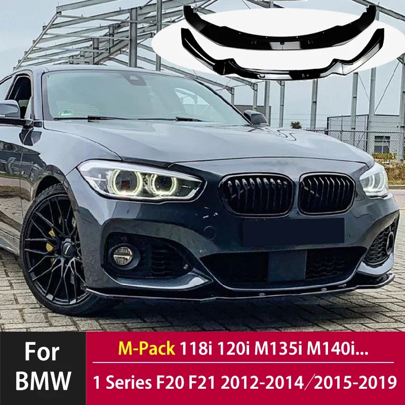 M-Sport Front Lip Bumper Blade for BMW 1 Series F20 F21 M-Pack 2012 2013 2014 2015 118i 120i M135i M140i car bumper spoiler bumper lip bumper lip decoration front bumper decoration front bumper cover