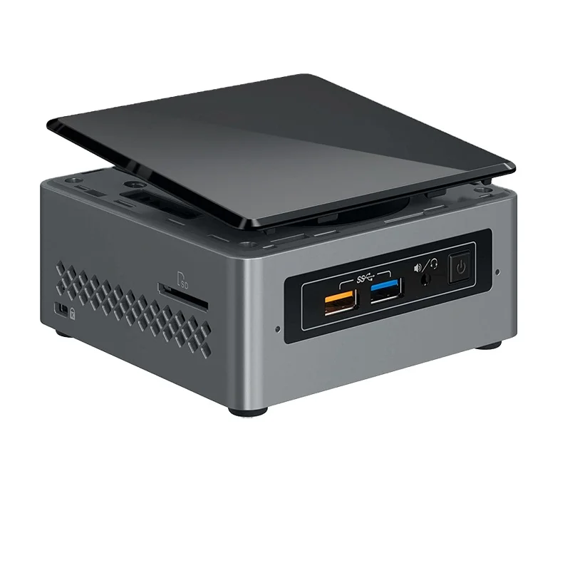 Мини-ПК Intel NUC6CAYH Celeron J3455, настольный компьютер с двойным DDR3L Window 10 Pro, Wi-Fi, Bluetooth, 4K, для офиса и дома