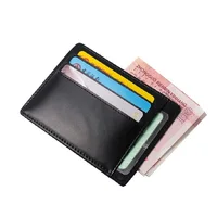 Brand New 2022 Genuine Leather Card Holder Credit Card Case Money Organizer Men Wallets Short Mini Wallet Clutch Purse Fashion 2