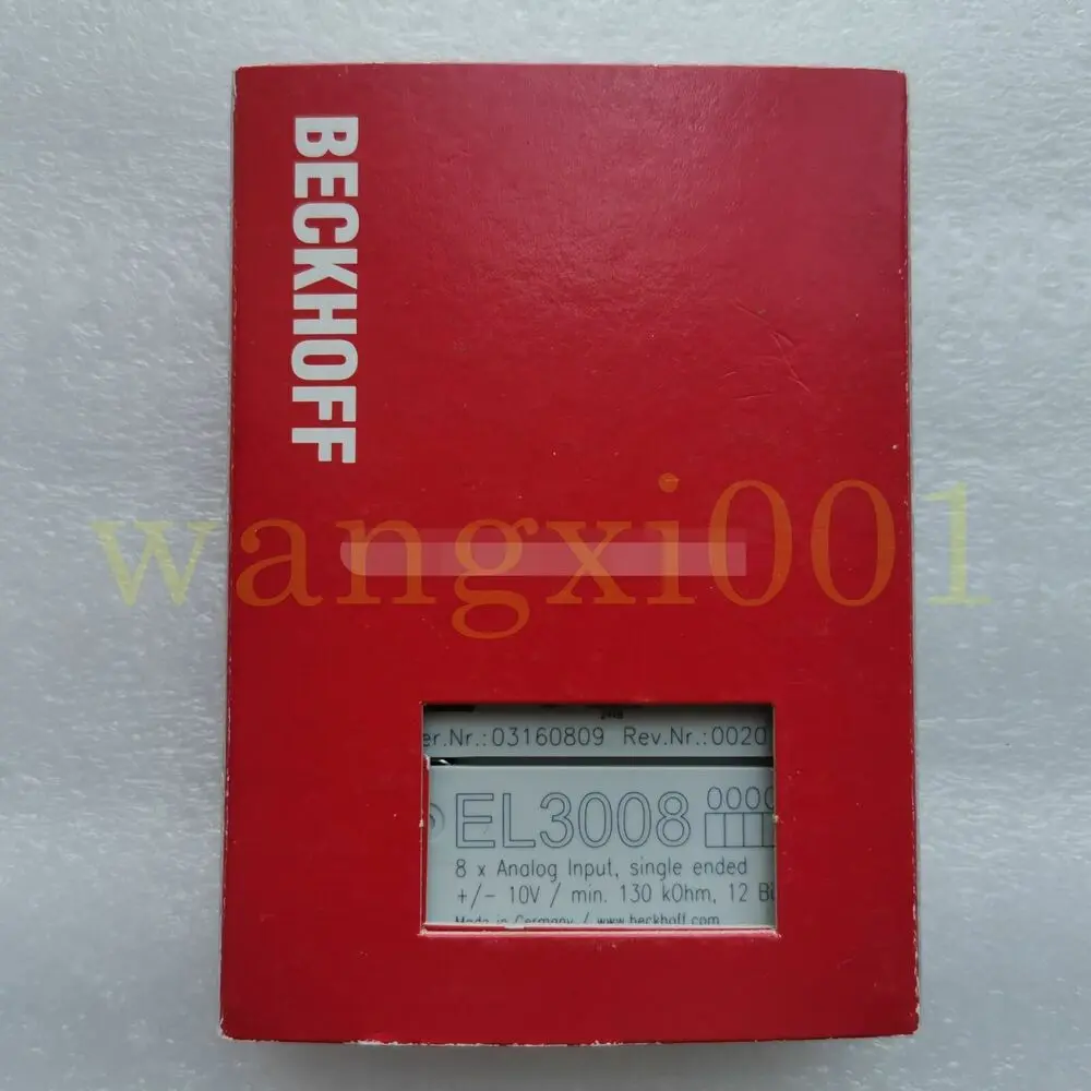 

BECKHOFF EL3008 EL3008-0000 Module PLC New In Box Expedited Shipping