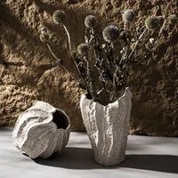 CAPIRON Nordic Irregular Ceramic Vase for Pampas Grass Home Bedroom Living Room Table Centerpiece Decoration Accessories Desk 1