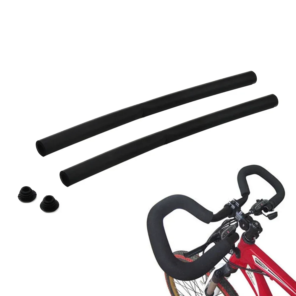 1 Pair Bicycle Cycling Racing Bike Handlebar Foam Sponge Grip Cover Black Handlebar Foam Cover For Shock Absorbing Cycling Parts