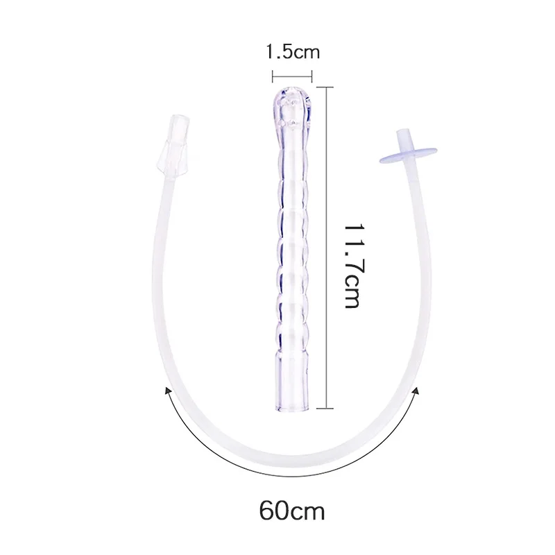 1PCS 600ML Rectal Syringe Clean Stream Anal Douche Enema Colon Cleaner Kit For Women 2