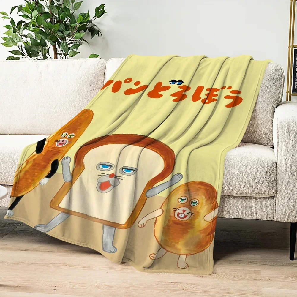 Picture book Bread Thief Blanket Skin friendly comfort warm soft plush blanket suitable sofa living room office bedroom 5