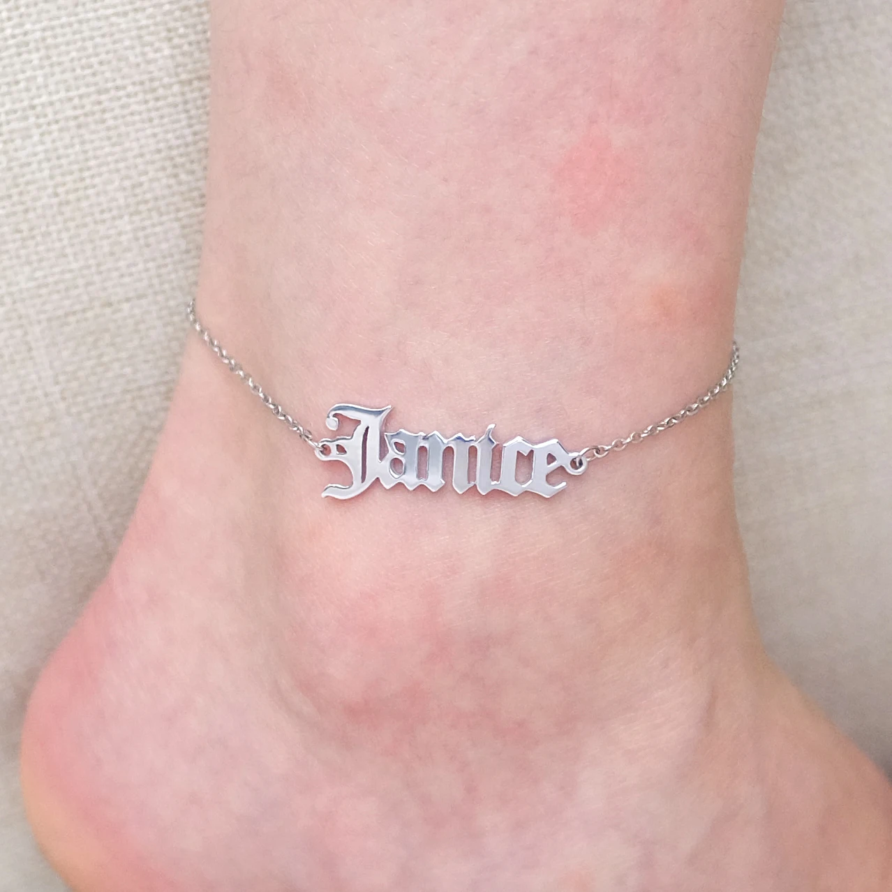 

Personalized Name Bracelet Name Anklet Gift For Her Ankle Bracelet Friendship Anklet Bracelet Custom Letter Anklet Birthday Gift