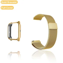 Enhanced Metal Strap Case Protector with Full Cover Shell Frame for Smartwatch Accessories (5)