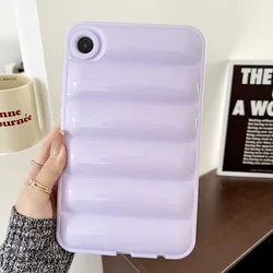 Shockproof Jelly Color Wavy Soft TPU Tablet Case for Tab A8 2021 10.5 (Light Purple)