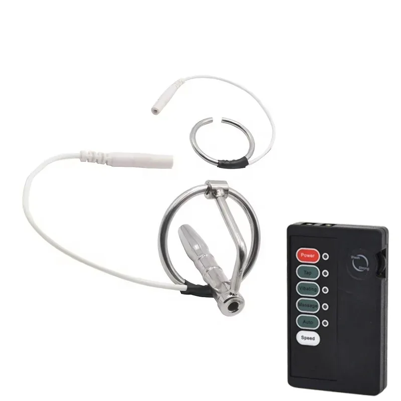 Horse Eye Penis Plug Electric Shock Urethral Catheter Sounds Masturbation Body Massage Medical Themed Toys Delay Ejaculation