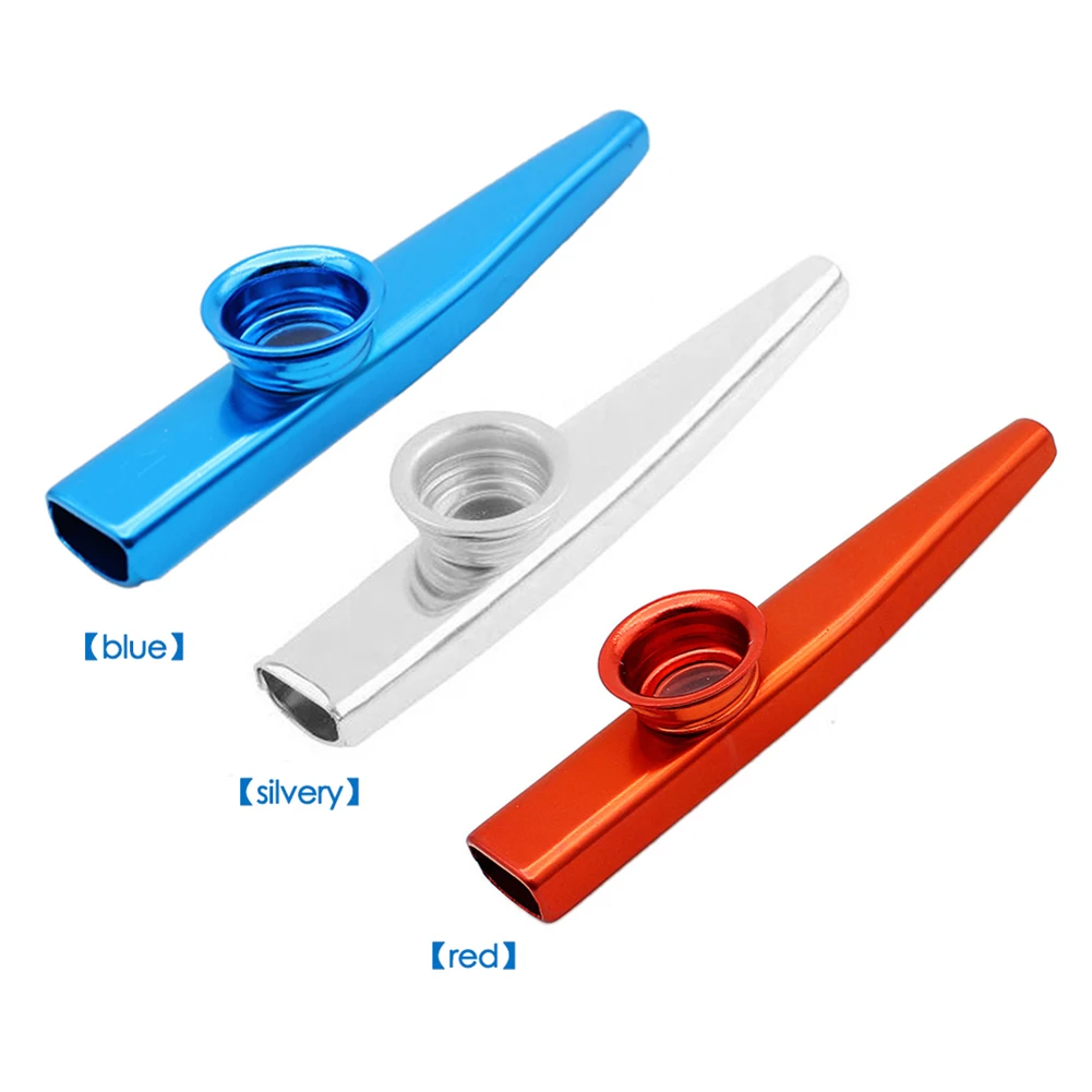 Metal Kazoos Musical Woodwind Instrument Flutes Mouth Kazoo for Music Lovers