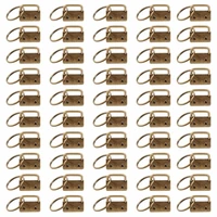 50 Pieces Keychain Split Ring Key Fob Hardware for Key Lanyard Key Chain Making 1