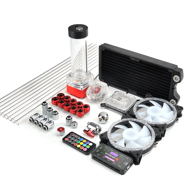 Syscooling PC Water Cooling kit for AMD AM4 ryzen CPU socket 240mm copper  radiator RGB support