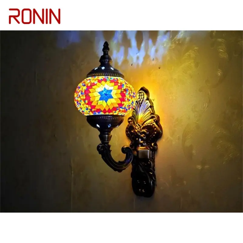 

RONIN Aethnic Style Wall Lamps Retro Nostalgic Romantic Creative Indoor Decorative For Corridor Bedroom