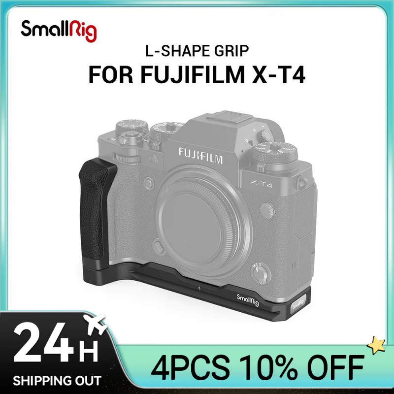 

SmallRig для XT4 L-образная рукоятка для камеры FUJIFILM X-T4 характеристики Arca-швейцарская тарелка для быстрого выпуска 2813