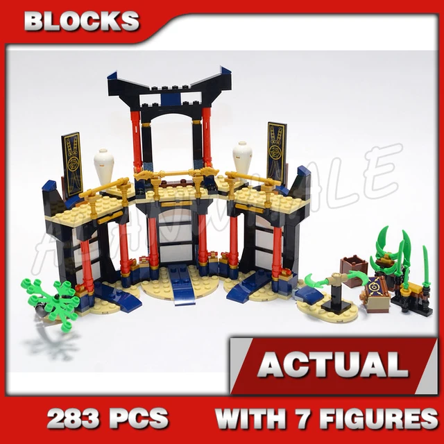 283pcs Shinobi Legacy Tournament of Elements Temple Battle Platform Masters 70111 Building Blocks Toys Compatible With