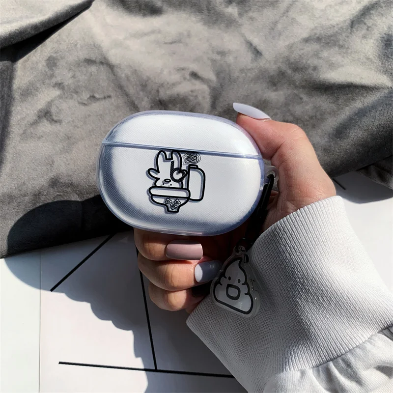 Custodia Divertente Per Beats Studio Buds Custodia Trasparente Per Auricolari Carini Per Beats Scatola Di Ricarica Beats Buds Cover Custodia Protettiv