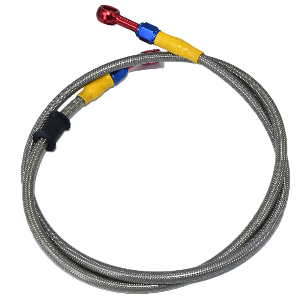400mm-900mm 1M 1100mm 1200mm Colorful aluminum Connector Motorcycle Hydraulic Brake Clutch Oil Hose Line Pipe ATV Dirt Pit Bike