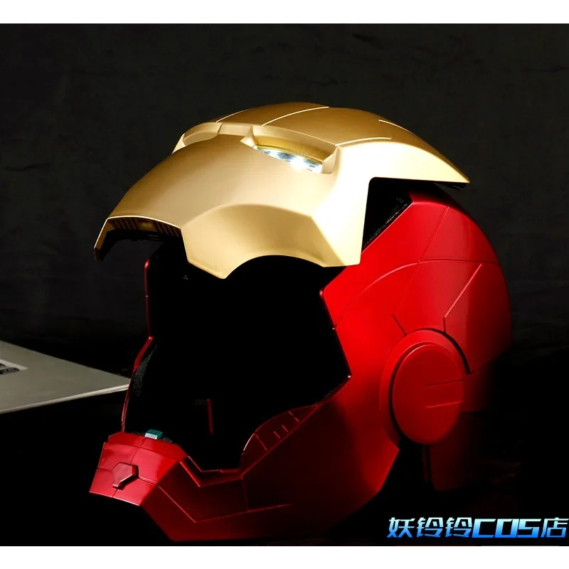 

1: 1. Adult Iron Man Helmet Gloves Can Be Worn and Can Emit Light Handmade Cosplay Props Toys Gifts Hobbies Collections