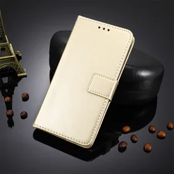 Luxury Crazy Horse Leather Case Skin for Samsung Galaxy S26 Ultra (Golden)