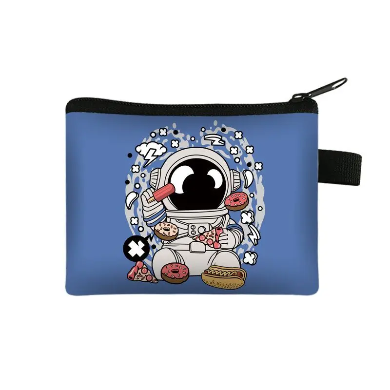 Portamonete Astronauta Cartoon Space Borsa A Mano Creativa Porte Monnaie Femme Mini Bag Portafoglio Uomo Pochette Sac Portamonete Portamonete