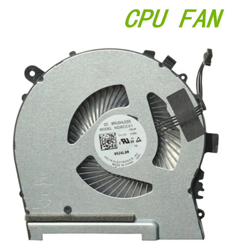 Computer CPU Cooling Fans For HP OMEN Air 15-dh0161TX 15-DH TPN-C143 L64445-001 ND8CC01 -18L04 -18L05-18L06-18L07 12V Cooler Fan