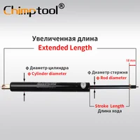 1 ชิ้น Camloc ปรับล็อคแก๊สฤดูใบไม้ผลิสําหรับเครื่องเฟอร์นิเจอร์ล็อคสนับสนุน Lift Bar Gasveer ขนาด Force ปรับแต่ง 2