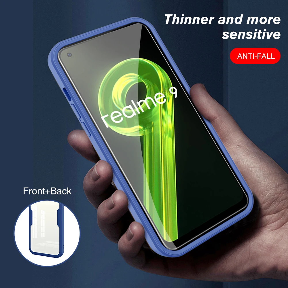 Case for Oppo Realme 9 Cover All Inclusive Shell divpusējas plēves Realme 9 4G 9 Pro Plus 5G aizsargvāciņš_voghion.com