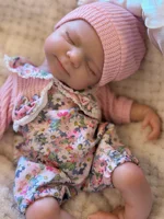 Open Mouth 33cm Pascale Full Body Silicone Reborn Girl Doll With Painted Skin Washable Soft Touch Reborn Girl  Silicone Doll 3