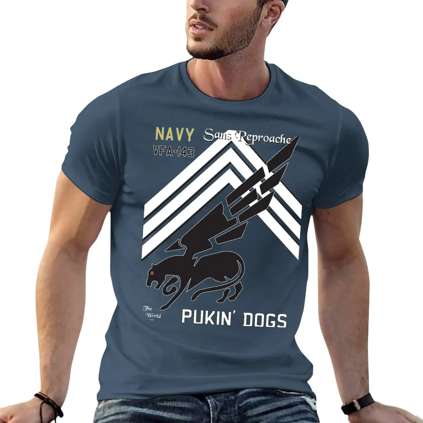 

VFA-143 The World Famous 'Pukin' Dogs' T-Shirt funny t shirts Tee shirt boys white t shirts summer tops mens t shirt