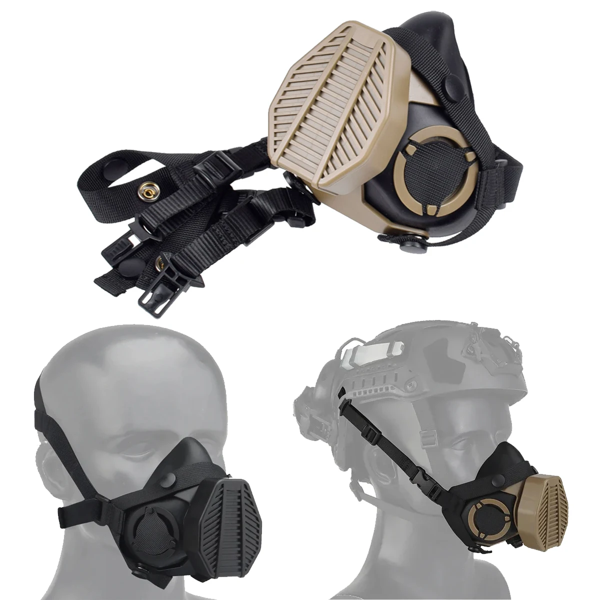 SOTR Mask Special Operations Hunting Half-Mask HEPA Filtration Against ...