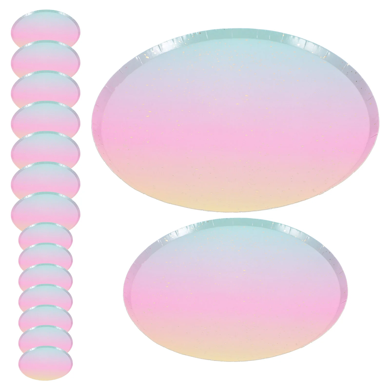 

16 Pcs Dinner Plates Party Favor Paper Gathering Fruit Multifunction Food Household